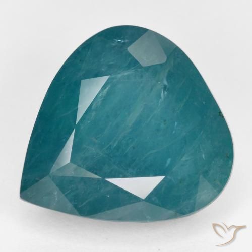 17.33ct Naturale Blu brillante verde Grandidierite, Forma a pera, SI