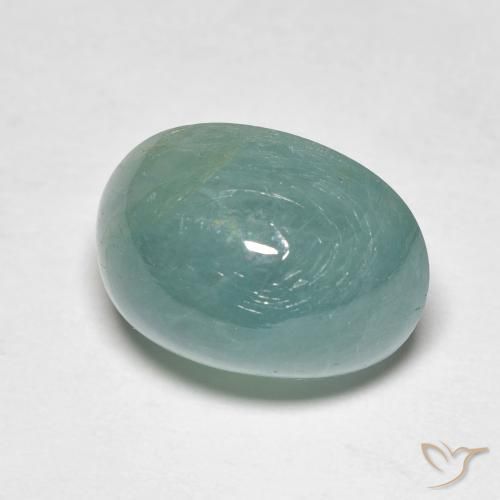 Grandidierite Blu verdastro naturale da 9.75 ct, Ovale, Traslucido