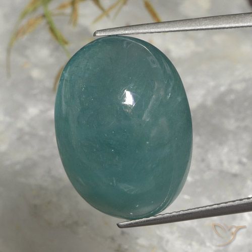 22.47ct Naturale Blu verdastro Grandidierite, Ovale, Traslucido