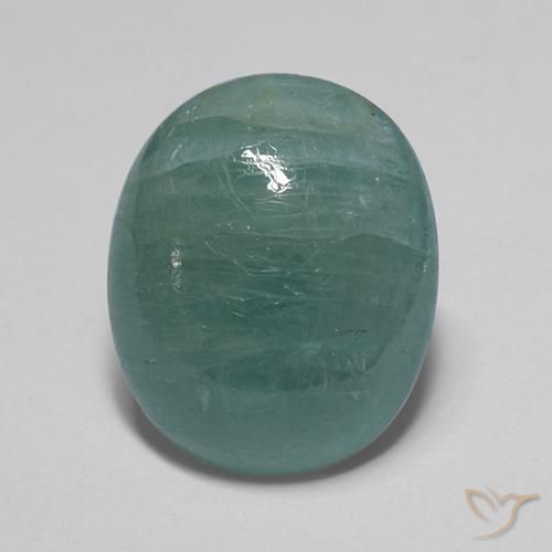 11.77ct Naturale Turchese Grandidierite, Ovale, Traslucido