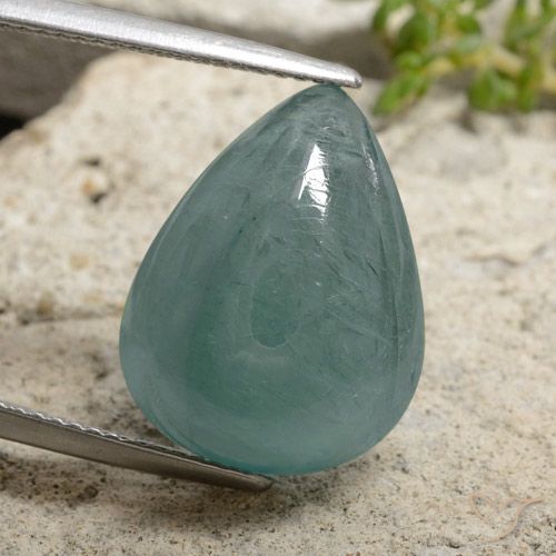 12.25ct Naturale Blu verdastro Grandidierite, Forma a pera, Traslucido