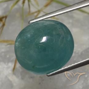 Grandidierite Turchese profondo naturale da 11.72 ct, Ovale, Traslucido