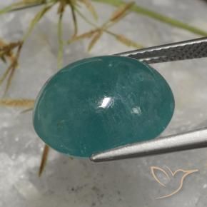 Grandidierite Turchese profondo naturale da 11.72 ct, Ovale, Traslucido