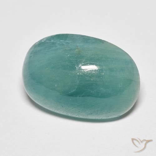 Grandidierite Blu verdastro naturale da 10.79 ct, Ovale, Traslucido