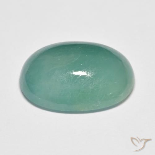 Grandidierite Blu verdastro naturale da 10.79 ct, Ovale, Traslucido