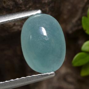 Grandidierite Verde bluastro naturale da 2.42 ct, Ovale, Traslucido