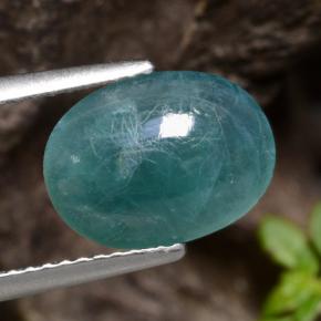 Grandidierite Verde bluastro naturale da 2.33 ct, Taglio ovale, Traslucido