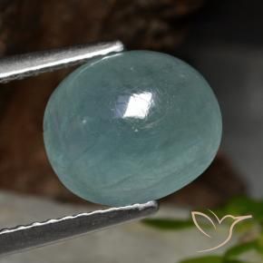 Grandidierite Tono verde acqua naturale da 3.31 ct, Ovale, Traslucido