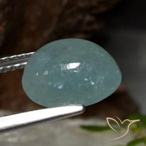 Grandidierite Tono verde acqua naturale da 3.31 ct, Ovale, Traslucido