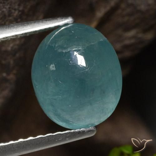 3.09ct Naturale Blu verde Grandidierite, Ovale, Traslucido