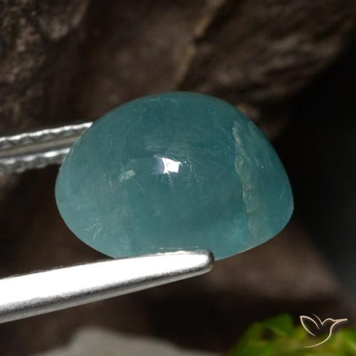 Grandidierite Blu verde naturale da 3.09 ct, Ovale, Traslucido