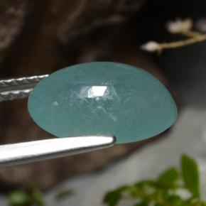 Grandidierite verde bluastro naturale da 3,27 ct, taglio ovale, traslucido