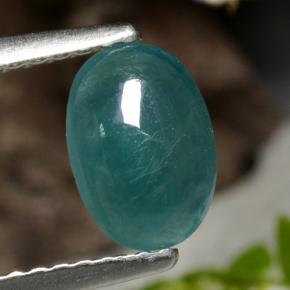 Grandidierite naturale verde da 0,93 ct, taglio ovale, traslucido