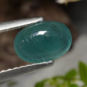 Grandidierite naturale verde da 0,93 ct, taglio ovale, traslucido