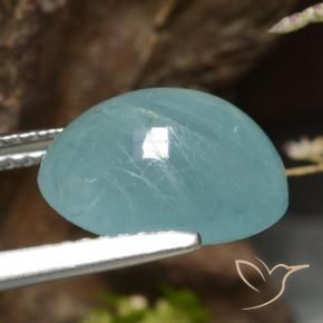 Grandidierite Verde bluastro chiaro naturale da 4.58 ct, Ovale, Traslucido