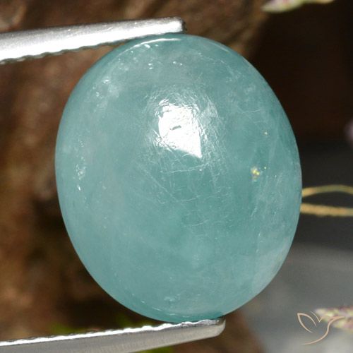 7.32ct Naturale Blu verde Grandidierite, Ovale, Traslucido