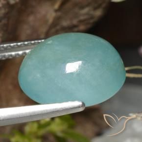 Grandidierite Blu verde naturale da 7.32 ct, Ovale, Traslucido