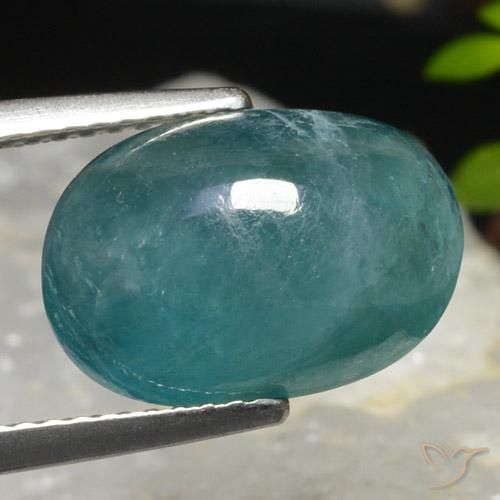 Grandidierite Blu verde naturale da 5.05 ct, Ovale, Traslucido
