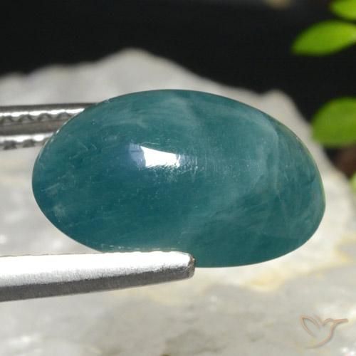Grandidierite Blu verde naturale da 5.05 ct, Ovale, Traslucido