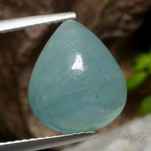 6.55ct Naturale Blu elettrico Grandidierite, Forma a pera, Traslucido