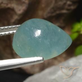 Grandidierite Blu elettrico naturale da 6.55 ct, Forma a pera, Traslucido