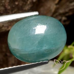 Grandidierite Blu verde naturale da 4.11 ct, Ovale, Traslucido