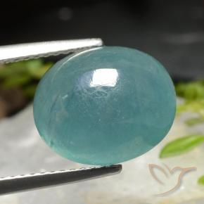 Grandidierite Verde blu scuro naturale da 5.96 ct, Ovale, Traslucido