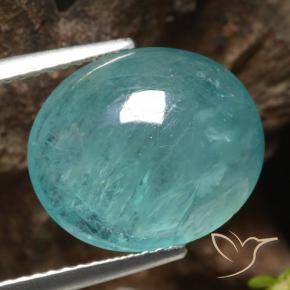 Grandidierite Blu medio-scuro verde naturale da 6.41 ct, Ovale, Traslucido