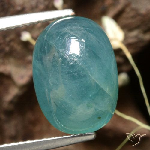 6.02ct Naturale Blu medio-scuro verde Grandidierite, Ovale, Traslucido