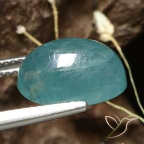 Grandidierite Blu medio-scuro verde naturale da 6.02 ct, Ovale, Traslucido