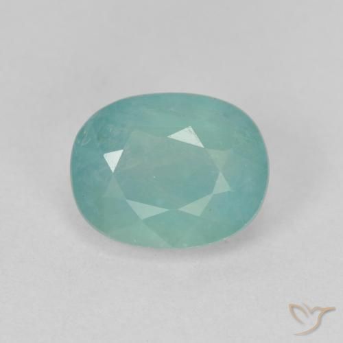 1.77ct Naturale Blu verde Grandidierite, Ovale, VS-SI