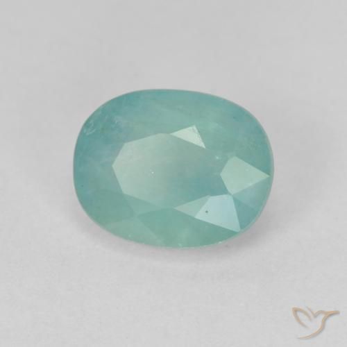 Grandidierite Blu verde naturale da 1.77 ct, Ovale, VS-SI