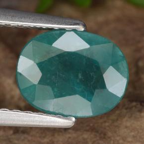 Grandidierite Verde bluastro naturale da 1.32 ct, Taglio ovale, VS-SI