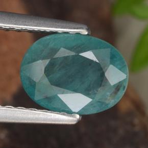 Grandidierite verde bluastro naturale da 1,08 ct, taglio ovale, VS-SI