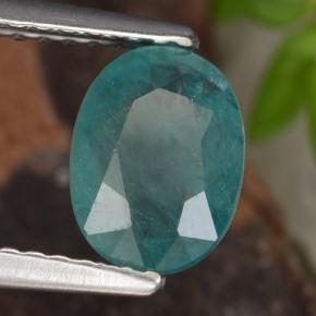 Grandidierite verde bluastro naturale da 1,08 ct, taglio ovale, VS-SI