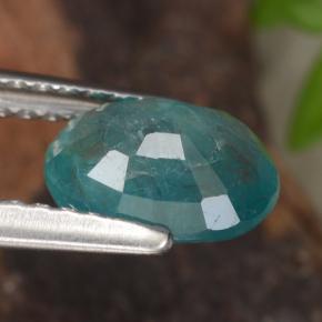 Grandidierite verde bluastro naturale da 1,08 ct, taglio ovale, VS-SI
