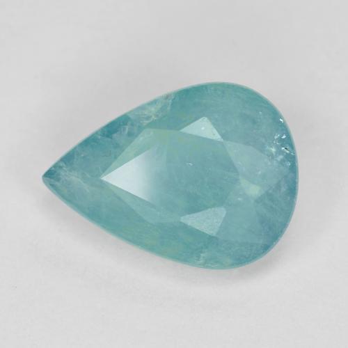 Grandidierite Blu medio-scuro verde naturale da 1.60 ct, Forma a pera, VS-SI