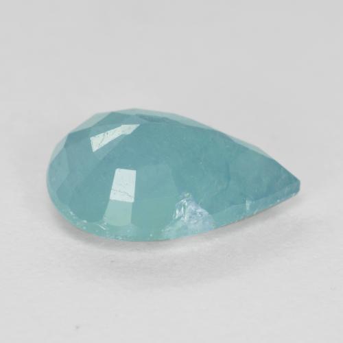 Grandidierite Blu medio-scuro verde naturale da 1.60 ct, Forma a pera, VS-SI