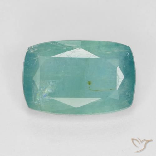 Grandidierite Blu Medio Verde naturale da 2.20 ct, Taglio a cuscino, VS-SI