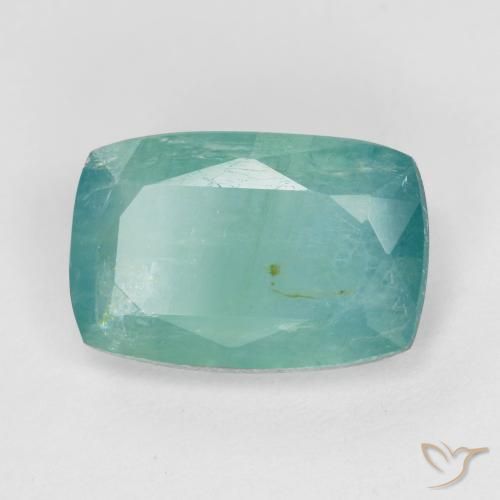 Grandidierite Blu Medio Verde naturale da 2.20 ct, Taglio a cuscino, VS-SI
