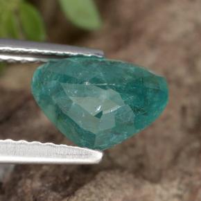 Grandidierite Verde bluastro naturale da 1.36 ct, Forma a pera, VS-SI