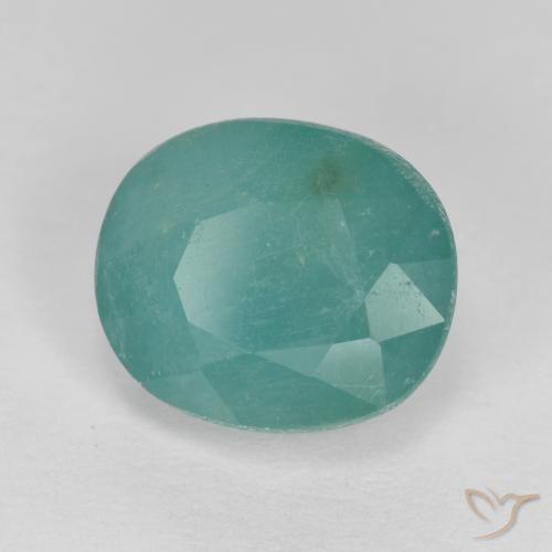 Grandidierite Verde schiuma di mare naturale da 2.75 ct, Ovale, VS-SI