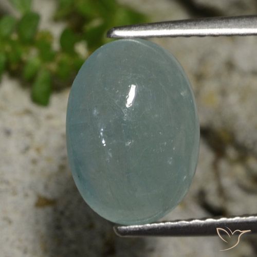3.78ct Naturale Azzurro Verde Grandidierite, Ovale, Traslucido