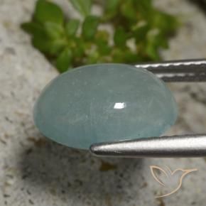 Grandidierite Azzurro Verde naturale da 3.78 ct, Ovale, Traslucido