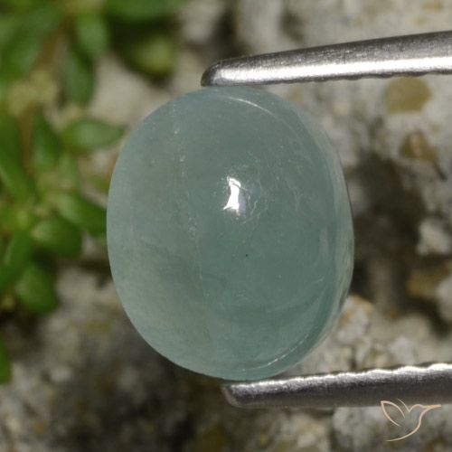 1.97ct Naturale Azzurro verde chiaro Grandidierite, Ovale, Traslucido