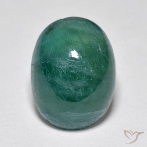 4.32ct Naturale Blu Verde Scuro Grandidierite, Ovale, Traslucido