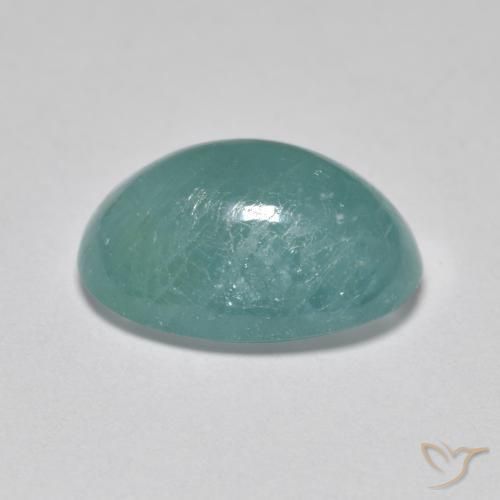 Grandidierite Medio Verde Blu naturale da 3.64 ct, Ovale, Traslucido