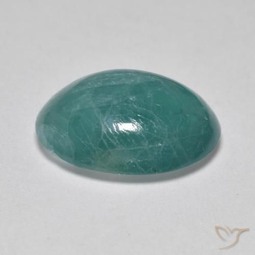 Grandidierite Verde blu naturale da 2.86 ct, Ovale, Traslucido