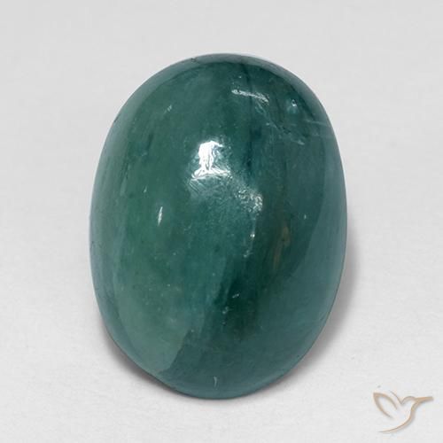 4.65ct Naturale Blu Scuro Verde Grandidierite, Ovale, Opaco