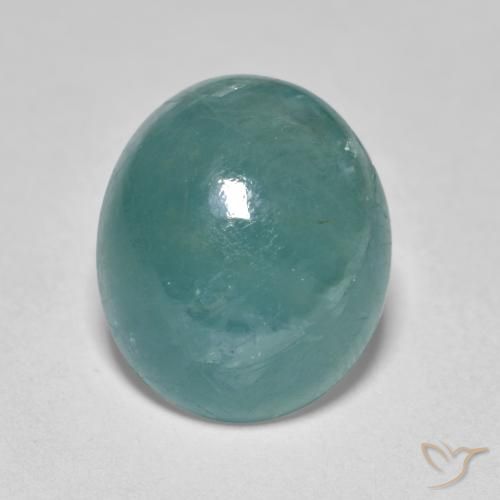 Grandidierite Blu verdastro naturale da 4.89 ct, Ovale, Traslucido